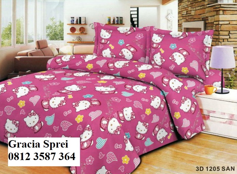 <p>Sprei Hello Kitty Disperse dengan beberapa ukur